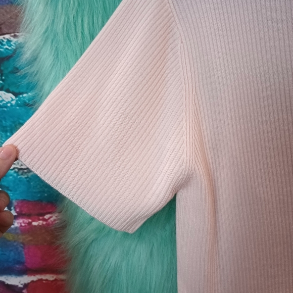 Croft & Barrow Short Sleeve Ribbed Top Size L NWOT - Picture 5 of 9